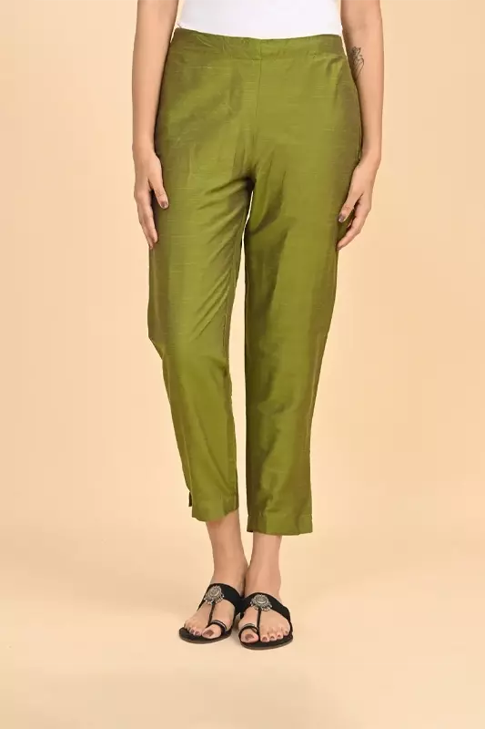 Women Ethnic Trousers - Green