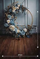 Blue Floral ring