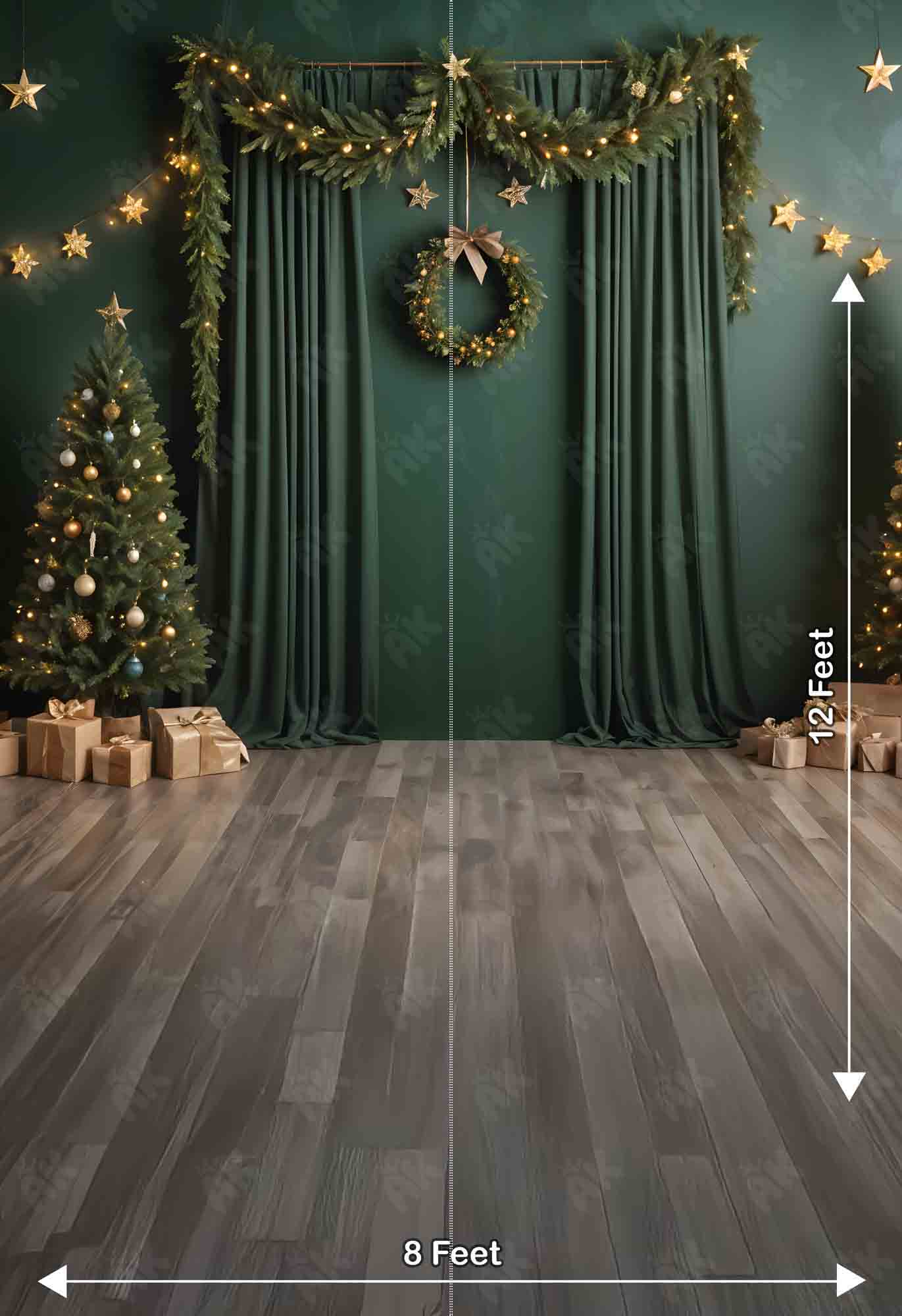Green Christmas Indoor - Portrait