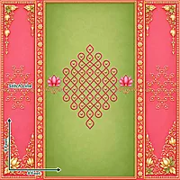 Green Lotus Kolam