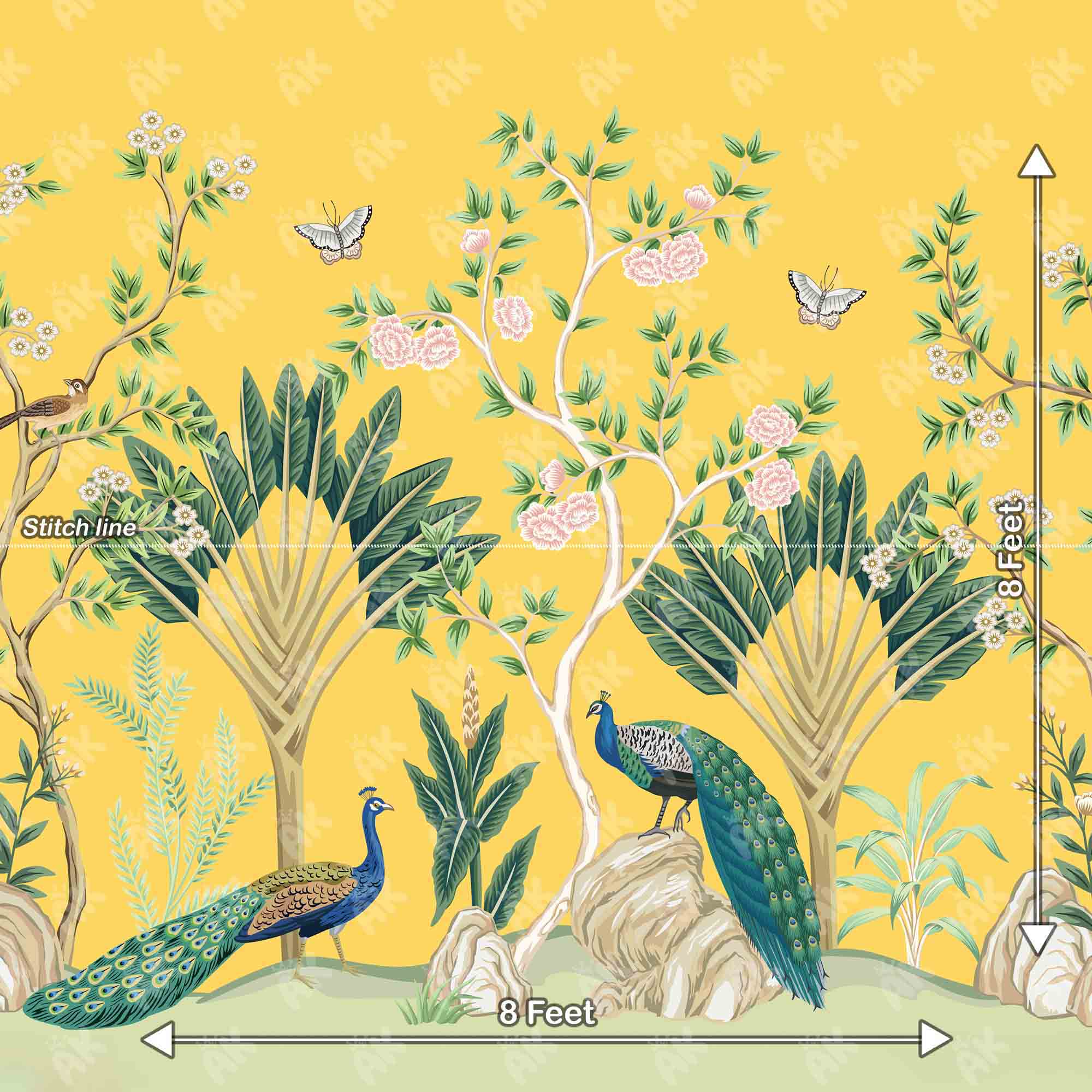 Yellow Twin Peacock - MD