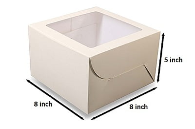 Qson Cake Box Window 8x8x5