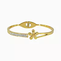 Elegant Flower Designed Anti-Tarnish Bangle