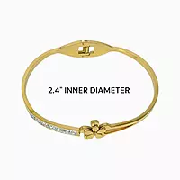 Elegant Flower Designed Anti-Tarnish Bangle
