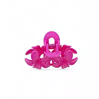 Hot Pink Mini Flower Hair Claw Clips