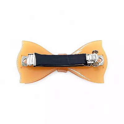Elegant Orange Ribbon Hair Barrette Clip for Women