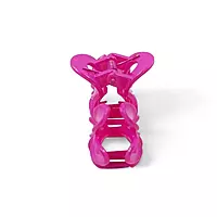 Hot Pink Mini Flower Hair Claw Clips