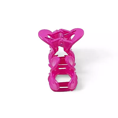Hot Pink Mini Flower Hair Claw Clips