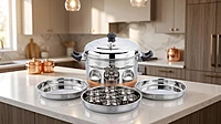 Granny Kitchen Express Stainless Steel Dhokla Maker Idli Cooker | Multipurpose Idli Dhokla Steamer