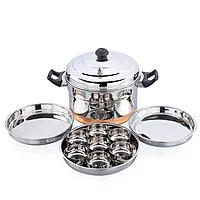 Granny Kitchen Express Stainless Steel Dhokla Maker Idli Cooker | Multipurpose Idli Dhokla Steamer