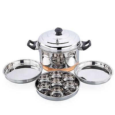 Granny Kitchen Express Stainless Steel Dhokla Maker Idli Cooker | Multipurpose Idli Dhokla Steamer