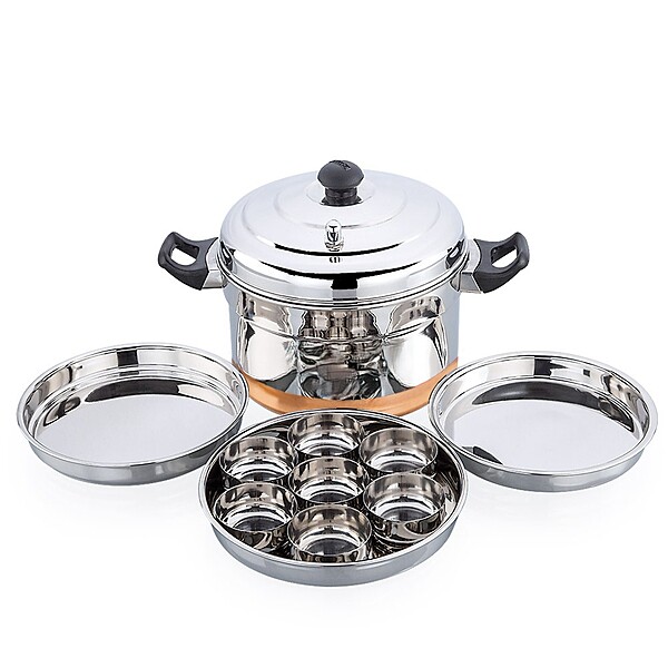 Granny Kitchen Express Stainless Steel Dhokla Maker Idli Cooker | Multipurpose Idli Dhokla Steamer