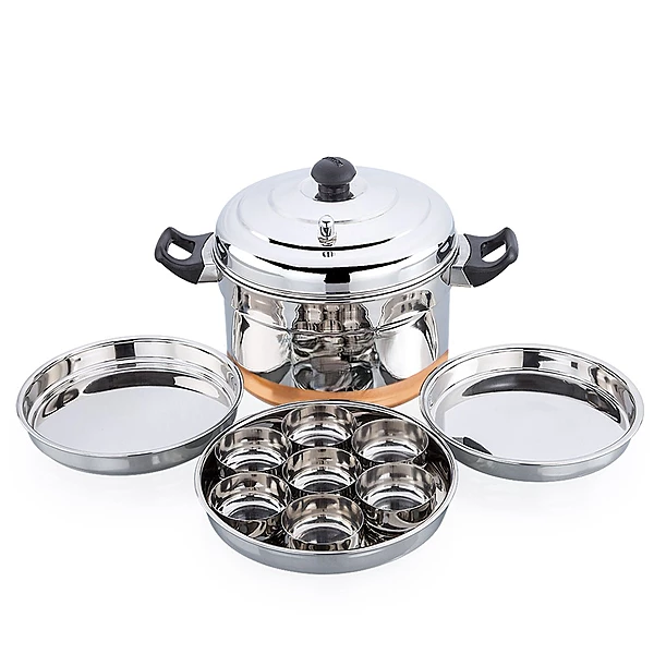 Granny Kitchen Express Stainless Steel Dhokla Maker Idli Cooker | Multipurpose Idli Dhokla Steamer