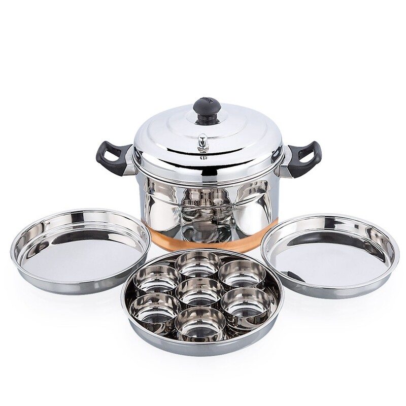 Granny Kitchen Express Stainless Steel Dhokla Maker Idli Cooker | Multipurpose Idli Dhokla Steamer