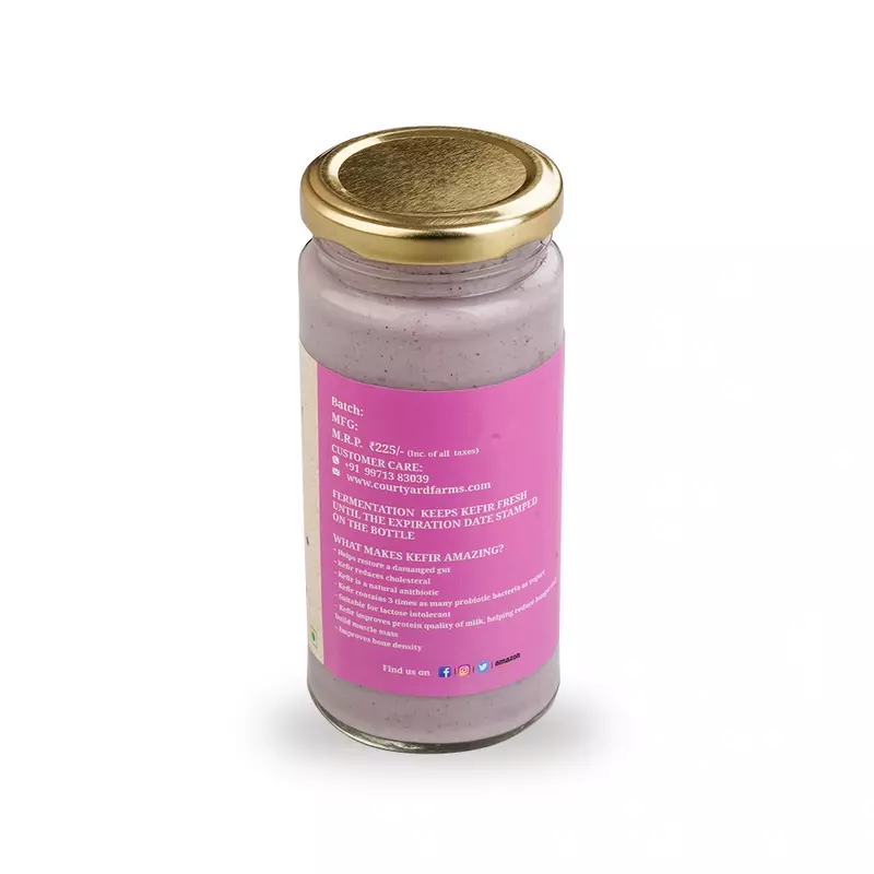 Goat Milk Kefir - Blueberry 200ml - Courtyard Farms