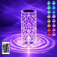 Crystal Rose Table Lamp