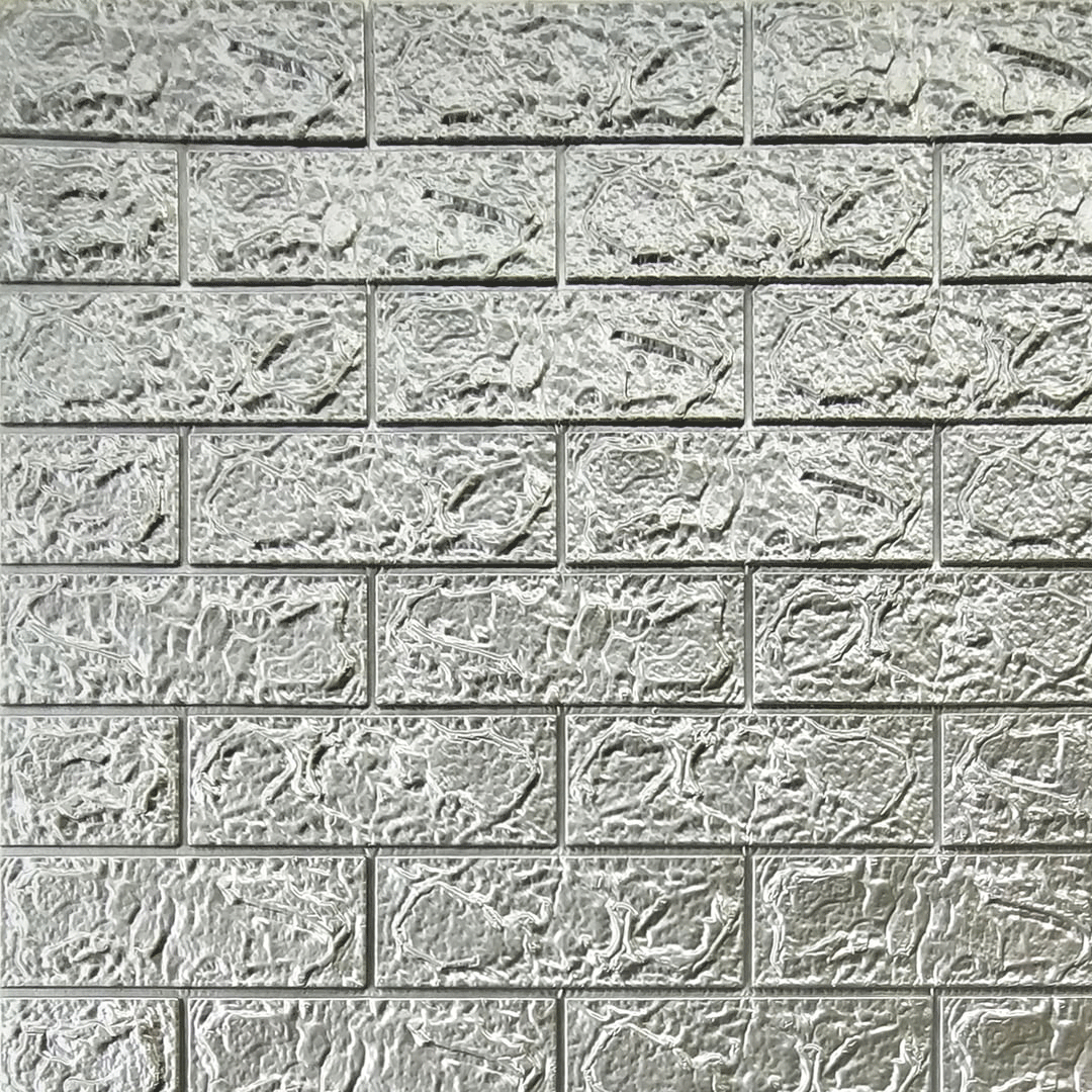 3D Self Adhesive Gray Brick Wall Stickers
