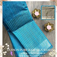 DUPION RAW SILK SAREE YBRSRSS21834