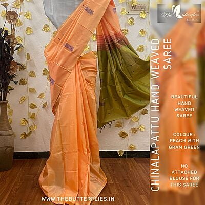 CHINNALAPATTU HAND WEAVED SAREE MDTSSIL22057