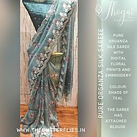 PURE ORGANZA SAREE DCMSORZ22745