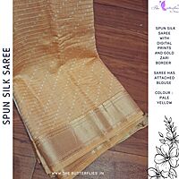 BEAUTIFUL SPUN SILK SAREE  SRCSFSC24536