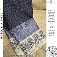 TUSSER SILK SAREE SFHSTSK24625