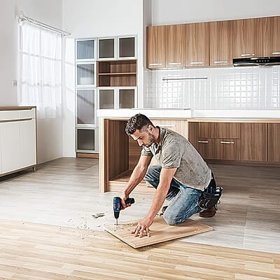 Bosch Professional GSR 120-LI Cordless Drill Driver, 12V, 10 mm Chuck with 1 x GBA 12V 2.0Ah Battery, 1 x GAL 1210 CV Charger & Carrying Case, Blue