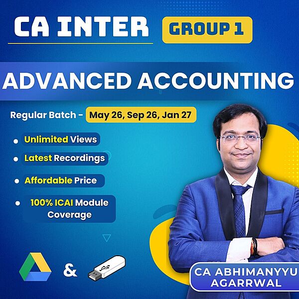 CA Inter Advanced Accounting (Group 1) By CA Abhimanyyu Agarrwal