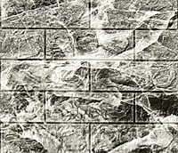 3D Self Adhesive Black & White Wall Stickers White