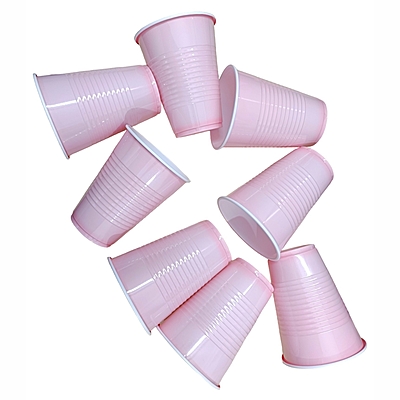 Pink Pong Glasses- Pack of 30 | 450ml Reusable Party Drinking Cups | Eco-Friendly Beer Pong Glasses | Multipurpose Pink Cups for Parties & Events