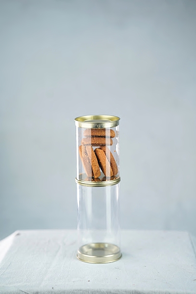 CLEAR TIN JARS - 250 ML