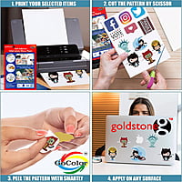 GoColor Self Adhesive Inkjet Paper - 135 Gsm A4 Size (210mm X 297mm) 20 Sheet GoColor Self Adhesive Inkjet Paper - 135 Gsm A4 Size (210mm X 297mm) 20 Sheet