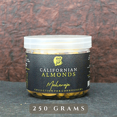Nuts in a Jar Maharaja Californian Almonds 250 Grams
