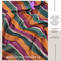 PURE  LINEN SAREE GSSSLIN22894