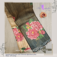 Pure Geecha Tusser silk saree YBRSTSK15316