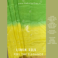 PURE LINEN SILK SAREE YBRSLIN21118