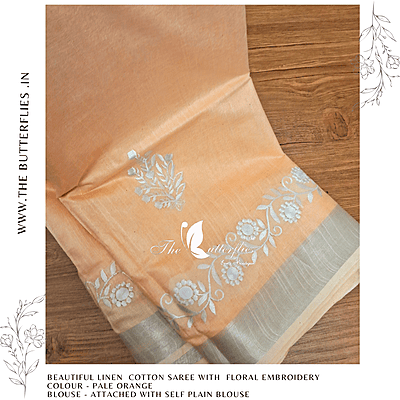 LINEN COTTON SAREE YBRSLIN23484