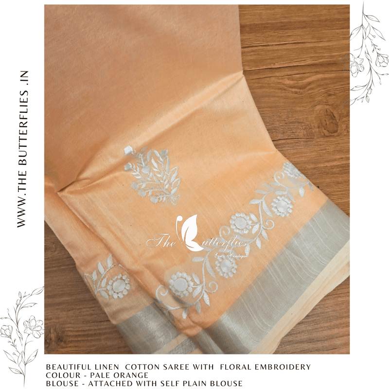 LINEN COTTON SAREE YBRSLIN23484