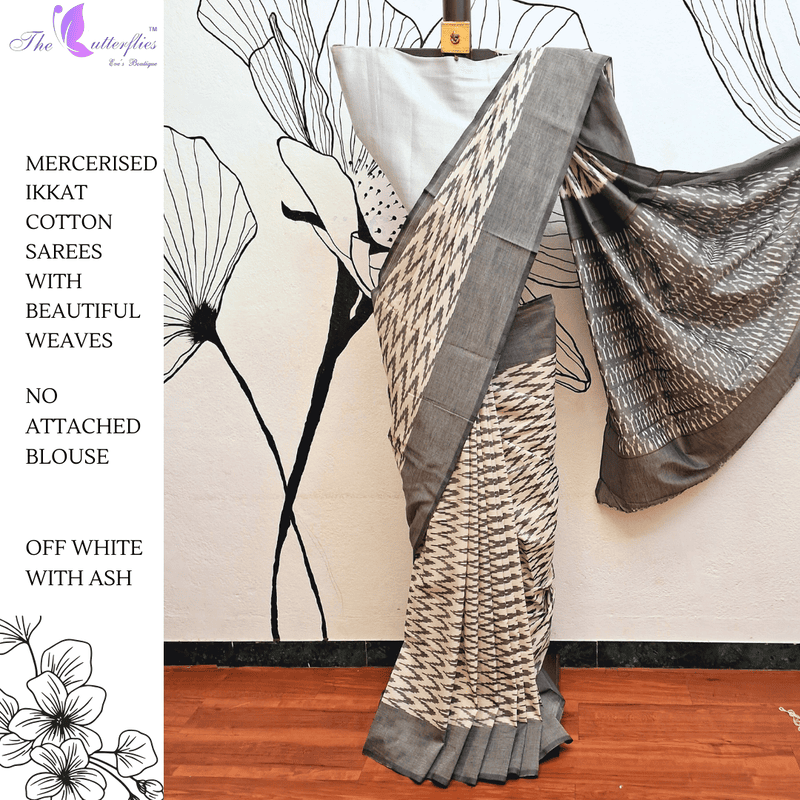 IKKAT MERCERISED COTTON SAREE BGHSDIC23331 IKKAT MERCERISED COTTON SAREE BGHSDIC23331