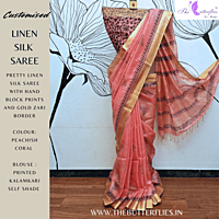 LINEN SILK SAREE YBRSLIN22120 LINEN SILK SAREE YBRSLIN22120