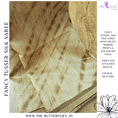 SEMI TUSSER SILK SAREE SFHSTSK23687