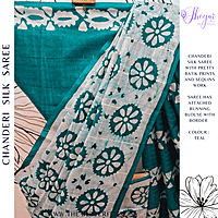 CHANDERI SILK SAREE RTFSCDS23731