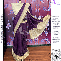 CREPE SILK SAREE NISSCRE24382