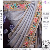 PURE TUSSER SILK SAREE YBRSTSK24415