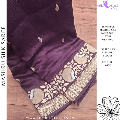 MASHRU  SILK SAREE  NISSBNS24479