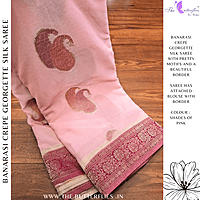 BANARASI CREPE GEORGETTE SILK SAREE  SFHSCRE24600