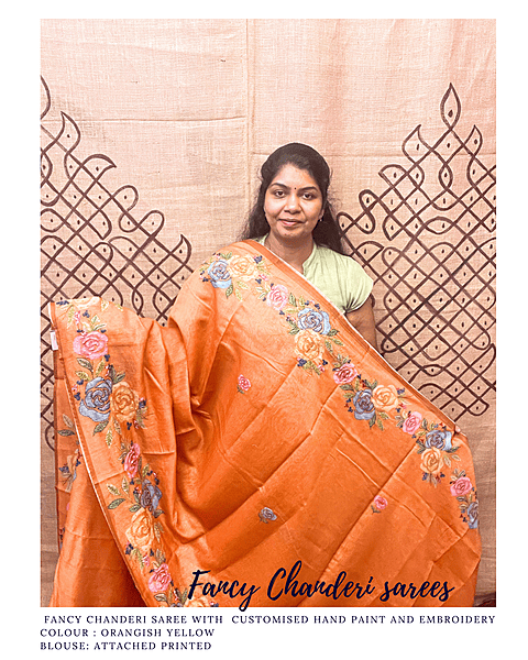 FANCY CHANDERI SAREE SFHSCDS24607