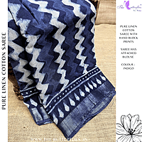 LINEN COTTON SAREE ssgSLIN24640 LINEN COTTON SAREE ssgSLIN24640