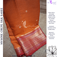 CREPE SILK SAREE NISSCRE24700