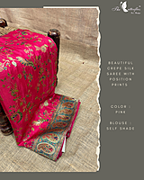CREPE SILK SAREE RJASPMS24878 CREPE SILK SAREE RJASPMS24878